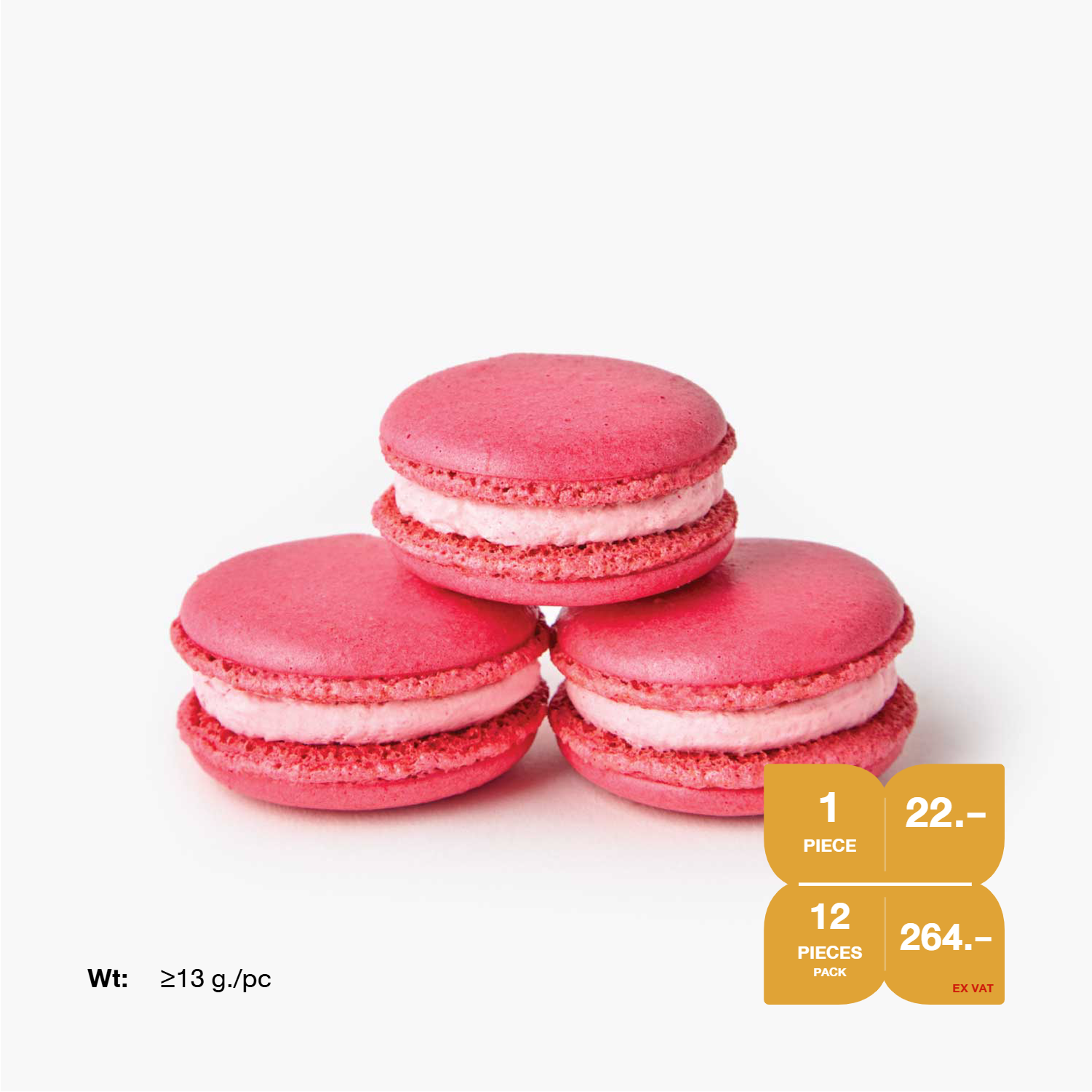 มาการอง SYNOVA : มาการองรสราสเบอร์รี่ (แพ็ค)